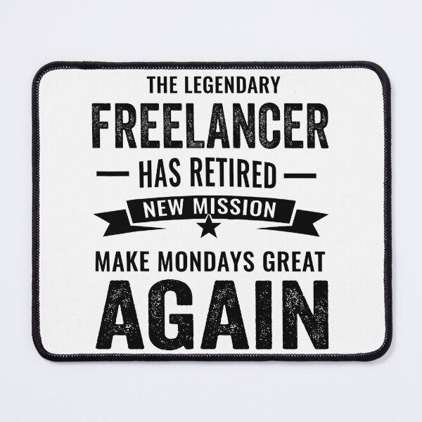 Item preview, Legendary freelancer Retirement, perfect freelancer retirement gift idea designed and sold by Dogs Geeky⭐⭐⭐⭐⭐.