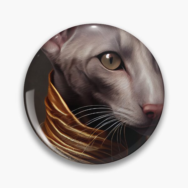 Item preview, Oriental Shorthair King Cat Breed Portrait Royal Renaissance Animal Painting designed and sold by Nalaxation.