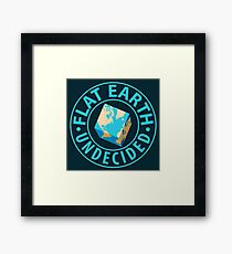 Flat Earth Humor Framed Print