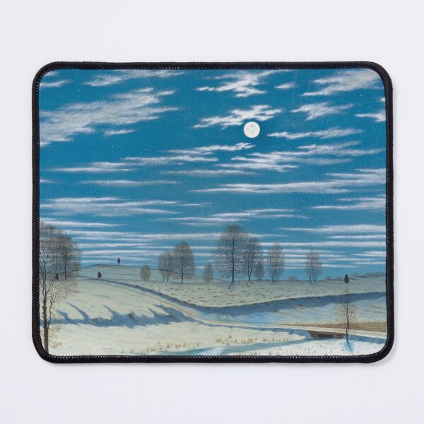 Item preview, Winter Scene in Moonlight by Henry Farrer HD designed and sold by IliaLobell.
