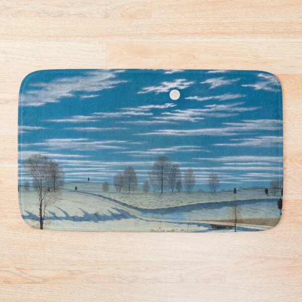Item preview, Winter Scene in Moonlight by Henry Farrer HD designed and sold by IliaLobell.