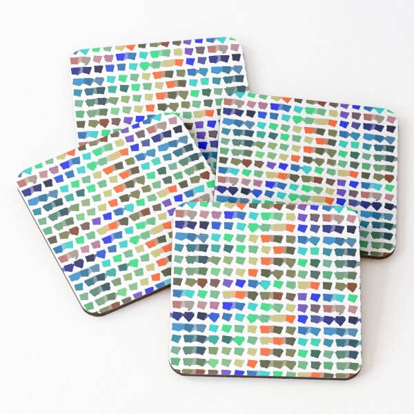 Item preview, Rainbow Technicolor Squares (On White) designed and sold by BeJolley.