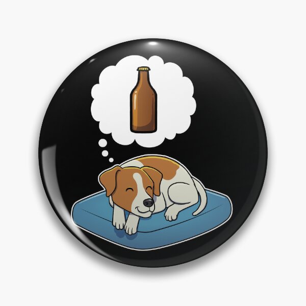 Item preview, Jack Russell Terrier dreaming about Beer designed and sold by DoggieDelights.