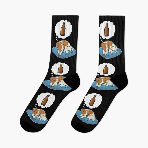 Item preview, Jack Russell Terrier dreaming about Beer designed and sold by DoggieDelights.
