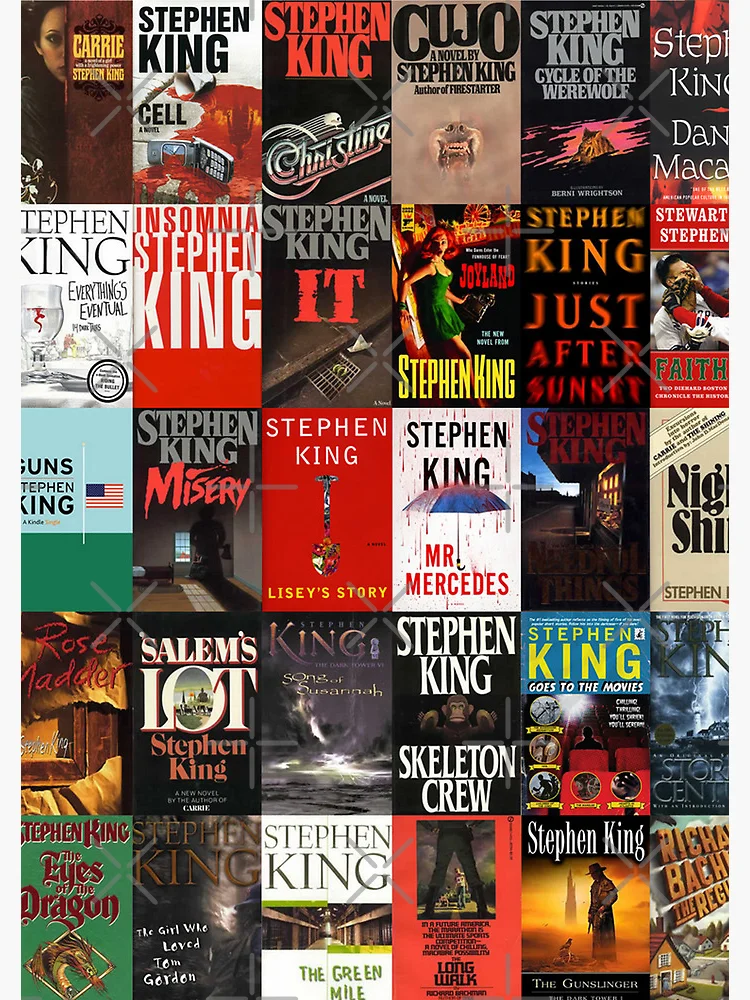 Stephen King Book Collage Print-Vinyl-1403