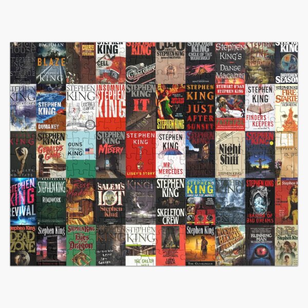 Artikel-Vorschau von Buchcover-Collage von Stephen King, designt und verkauft von LAUR0.