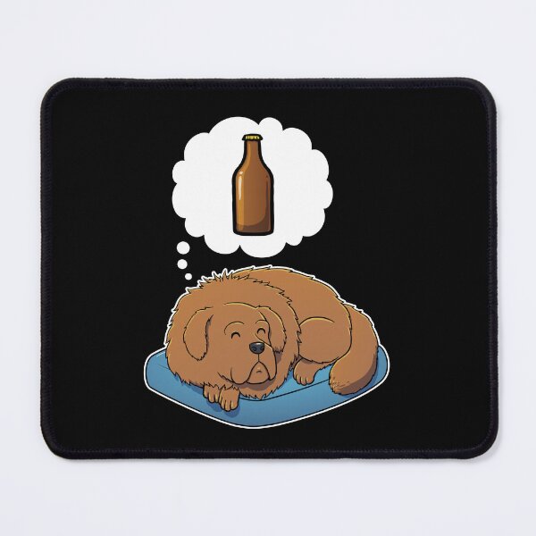 Item preview, Tibetan Mastiff dreaming about Beer designed and sold by DoggieDelights.