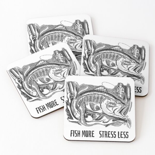Artikelvorschau, Fischen Sie mehr Stress weniger - Geschenke für Fischer entworfen und verkauft von artmythica.