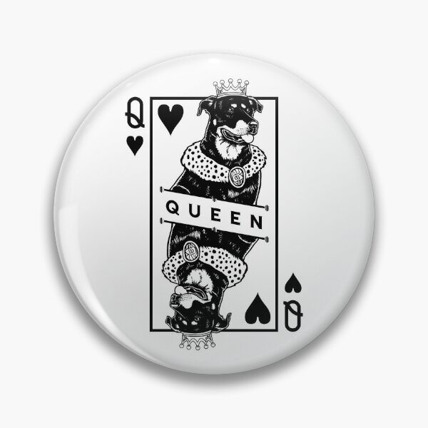 Item preview, Beauceron Queen Of Hearts Funny Dog Lover Pop Art designed and sold by GrandeDuc.