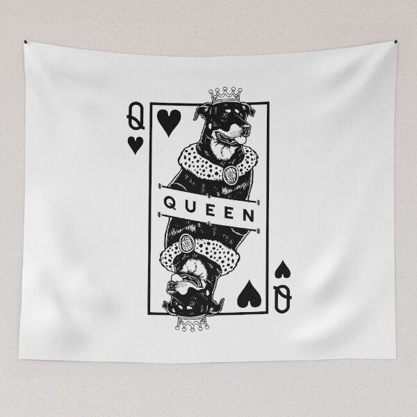 Item preview, Beauceron Queen Of Hearts Funny Dog Lover Pop Art designed and sold by GrandeDuc.