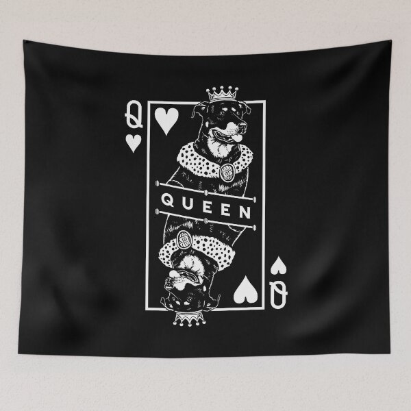 Item preview, Beauceron Queen Of Hearts Funny Dog Lover Pop Art designed and sold by GrandeDuc.