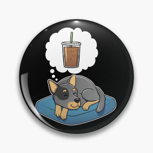 Artikelvorschau, Australian Cattle Dog dreaming about Iced Coffee entworfen und verkauft von DoggieDelights.