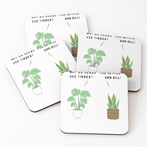 Item preview, Plant joke - Why do herbs use Tinder? (colour) designed and sold by ani-eni.