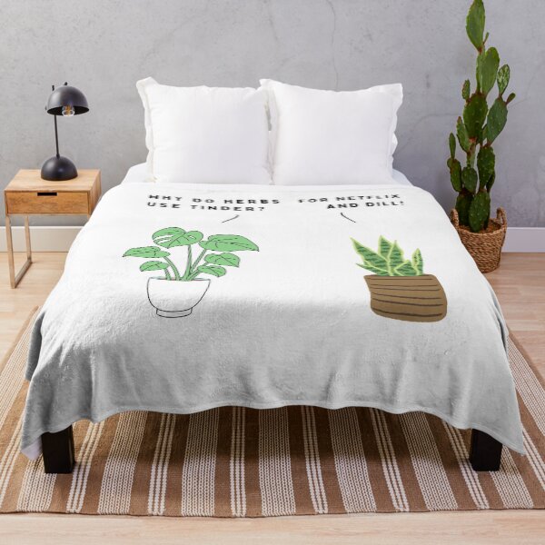 Item preview, Plant joke - Why do herbs use Tinder? (colour) designed and sold by ani-eni.
