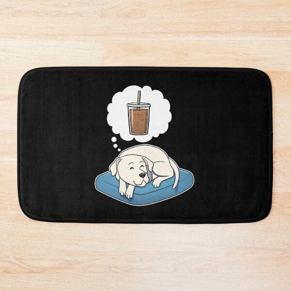 Item preview, Dogo Argentino dreaming about Iced Coffee designed and sold by DoggieDelights.