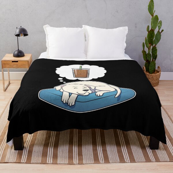 Item preview, Dogo Argentino dreaming about Iced Coffee designed and sold by DoggieDelights.