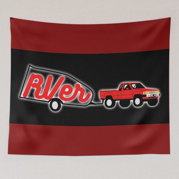Item preview, RVer with RAD RED TRUCK designed and sold by janraydesigns.