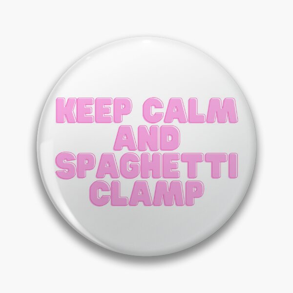 Item preview, Keep calm and spaghetti clamp designed and sold by GamersLands.