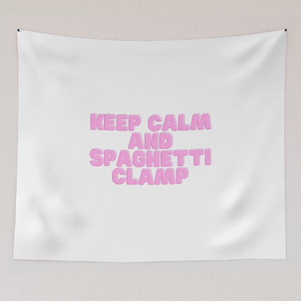 Item preview, Keep calm and spaghetti clamp designed and sold by GamersLands.