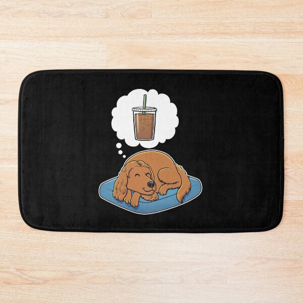 Item preview, English Cocker Spaniel dreaming about Iced Coffee designed and sold by DoggieDelights.