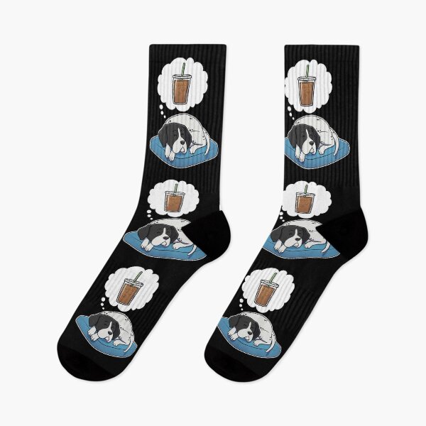Item preview, English Pointer dreaming about Iced Coffee designed and sold by DoggieDelights.