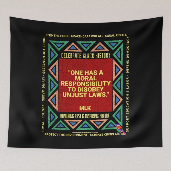 Artikelvorschau, PMD00232 Progressive Movement Designs Black History Month MLK Moral Zitat ehrt Afroamerikaner mit Zielen für Progressive entworfen und verkauft von ProgressiveLeft.