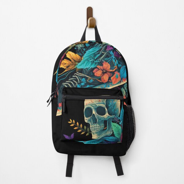 Item preview, The splendor of the colorful skate wonderful flowers and skull designed and sold by MiarCo.
