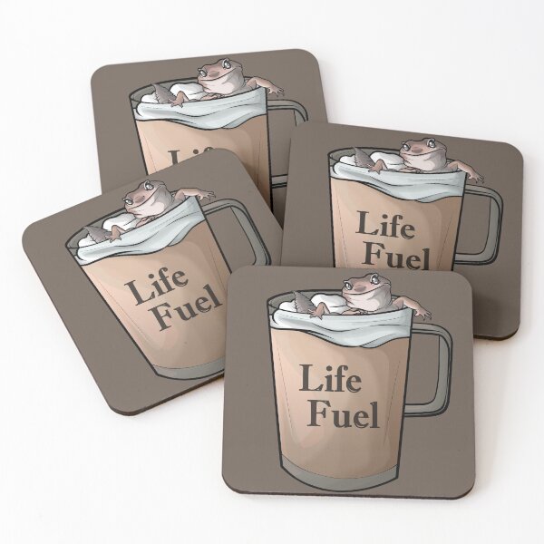 Item preview, Macchiato the Leopard Gecko Life Fuel Design designed and sold by AMackInCheese.
