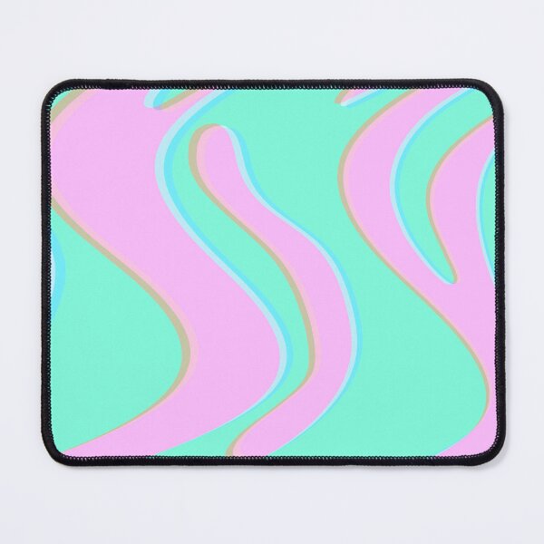 Item preview, Turquoise and Pink psychedelic waves designed and sold by studiosophac.