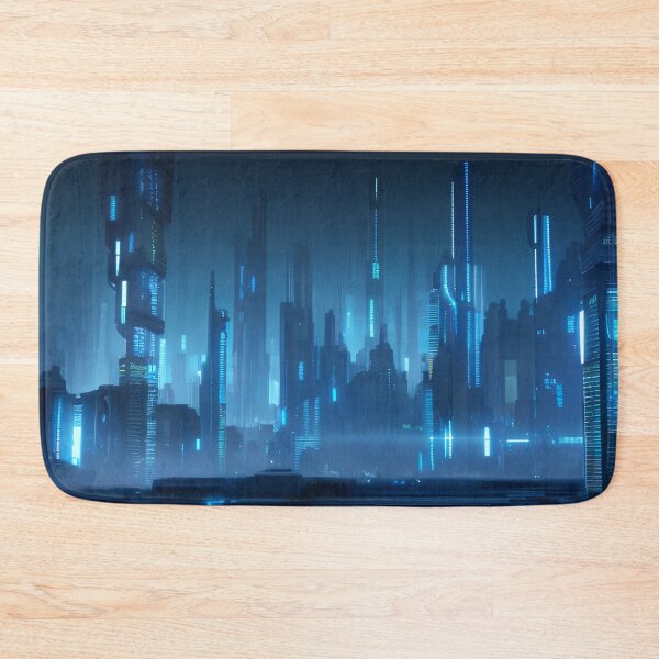 Item preview, Futuristic Cityscape Art designed and sold by ArtificialCraft.