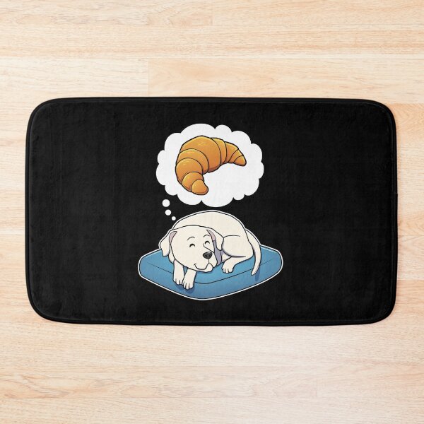 Item preview, Dogo Argentino dreaming about Croissants designed and sold by DoggieDelights.
