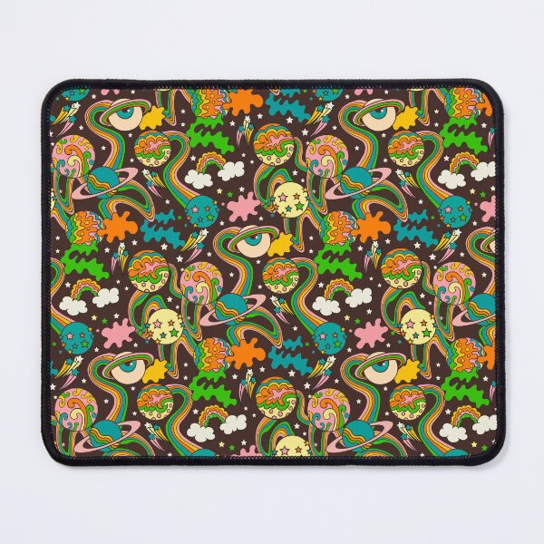 Item preview, colored celestial pattern with planets in retro style designed and sold by ShamanskaKate.