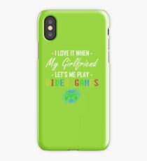 My girl & Video Games iPhone Case