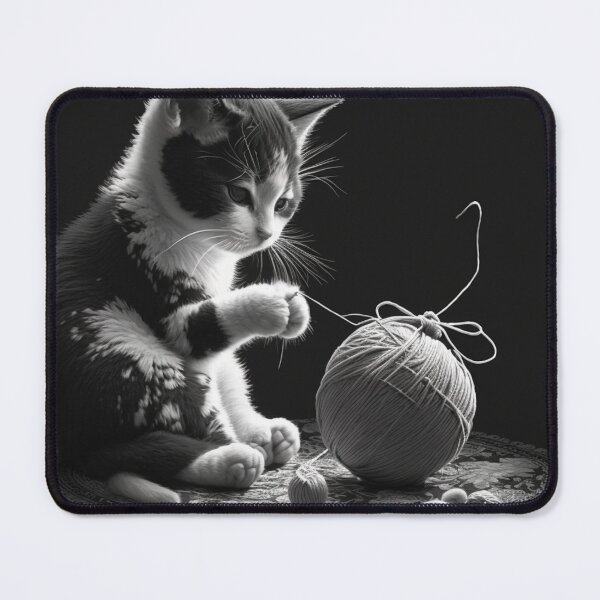 Item preview, Cute Cat playing with Yarn designed and sold by scoutsunlimited.