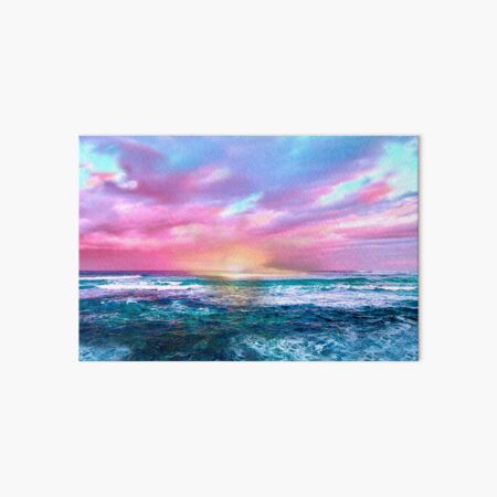 Sunset Sea Art Board Print