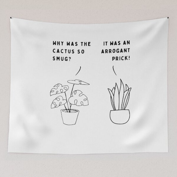 Item preview, Plant joke - Why was the cactus so smug? designed and sold by ani-eni.