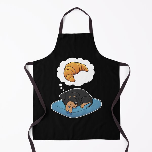 Artikelvorschau, Miniature Pinscher dreaming about Croissants entworfen und verkauft von DoggieDelights.