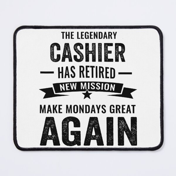 Item preview, Cashier Retirement Shirt, A Legendary Cashier Has Retired designed and sold by Dogs Geeky⭐⭐⭐⭐⭐.