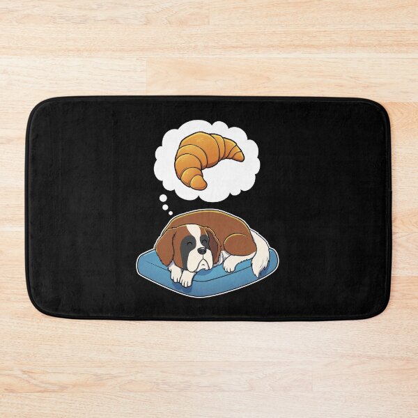 Artikelvorschau, St Bernard dreaming about Croissants entworfen und verkauft von DoggieDelights.