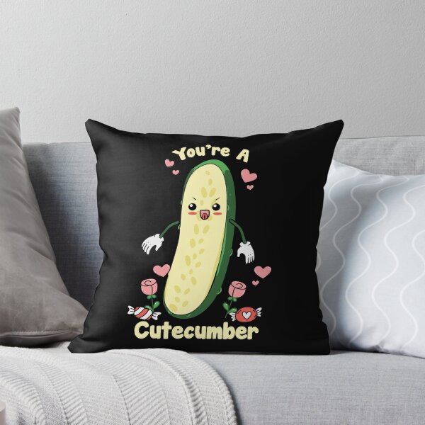 Item preview, Cute You're A Cutecumber Valentines Day Retro Vintage Classic  designed and sold by seventeedesigns.