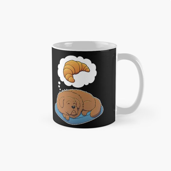 Item preview, Tibetan Mastiff dreaming about Croissants designed and sold by DoggieDelights.