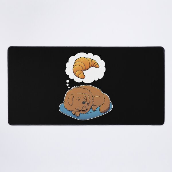 Item preview, Tibetan Mastiff dreaming about Croissants designed and sold by DoggieDelights.