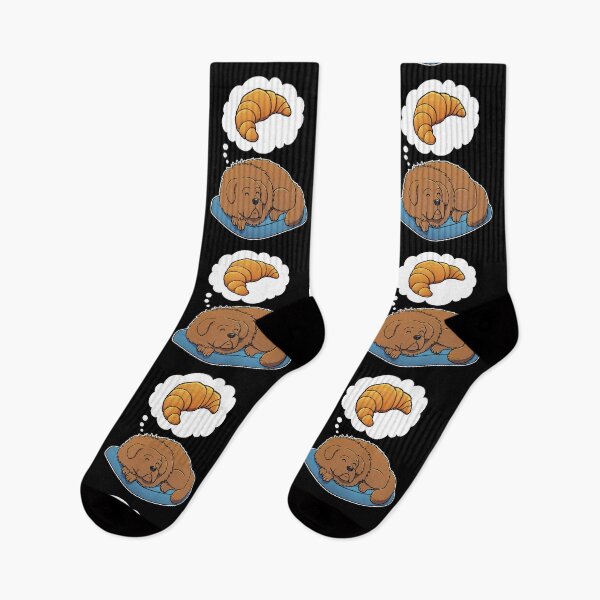Item preview, Tibetan Mastiff dreaming about Croissants designed and sold by DoggieDelights.