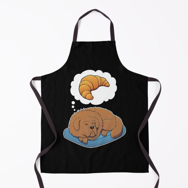 Item preview, Tibetan Mastiff dreaming about Croissants designed and sold by DoggieDelights.