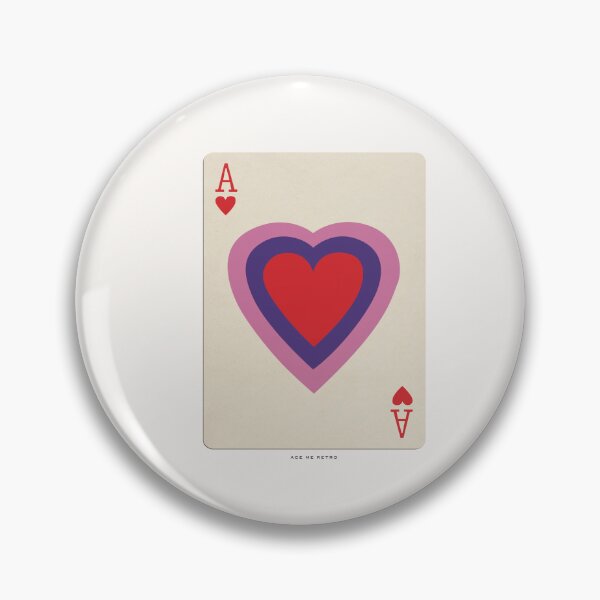 Item preview, ACE OF HEARTS - RETRO ACE PLAYING CARD ILLUSTRATION - VINTAGE POKER designed and sold by HoneymoonHotel.