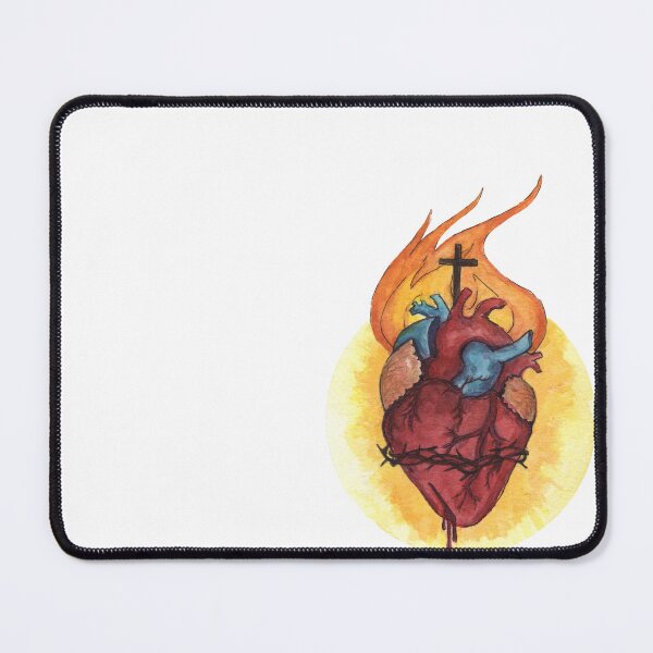 Item preview, Sacred Heart of Jesus - Anatomical heart designed and sold by Monica Skrzypczak.