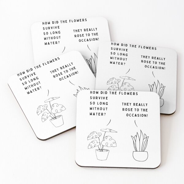 Item preview, Plant joke - How did the flowers survive so long without water? designed and sold by ani-eni.