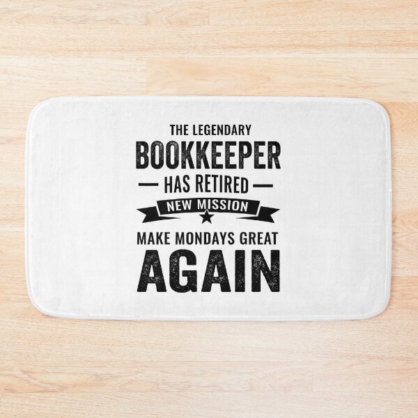 Item preview, Bookkeeper perfect retirement gift idea, Retired Bookkeeper Funny Saying designed and sold by Dogs Geeky⭐⭐⭐⭐⭐.