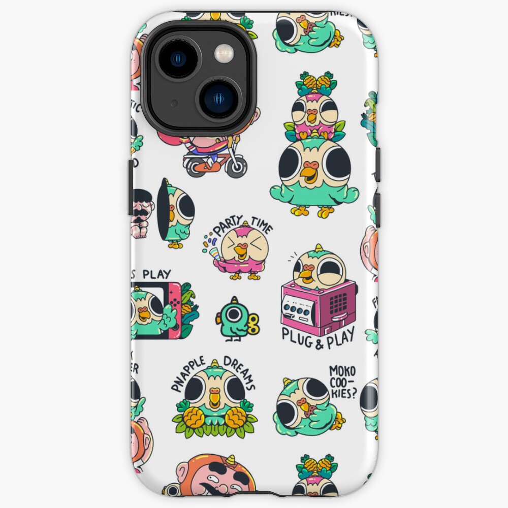 Lovely Unicorn Birds Pack iPhone Case
