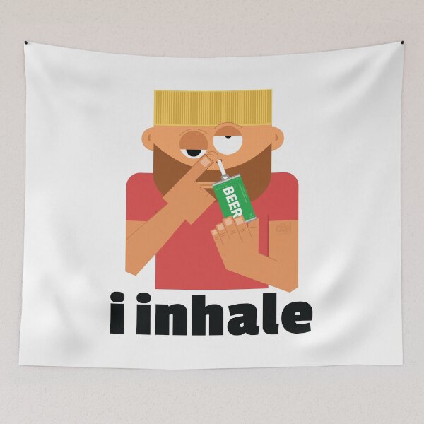 Item preview, Snorting Beer From Straw I love Beer Meme Funniest Man Cave Stuff Bar Snort Drugs LOL designed and sold by doseofwin.